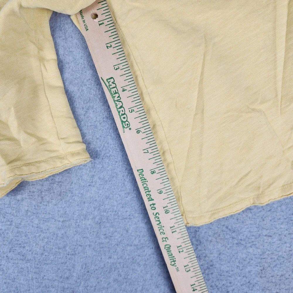 Aeropostale Sweat Shorts Men Small Yellow Logo Applique Stretch Drawstring Waist
